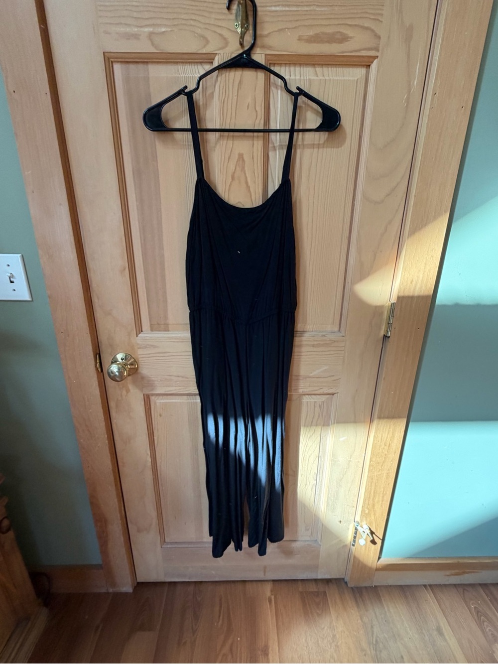 GAP Black Spaghetti-Strap Jumpsuit